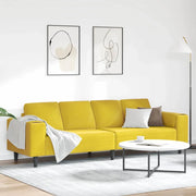 Divano per Soggiorno Giallo 250 x 77 x 76 cm 3335097