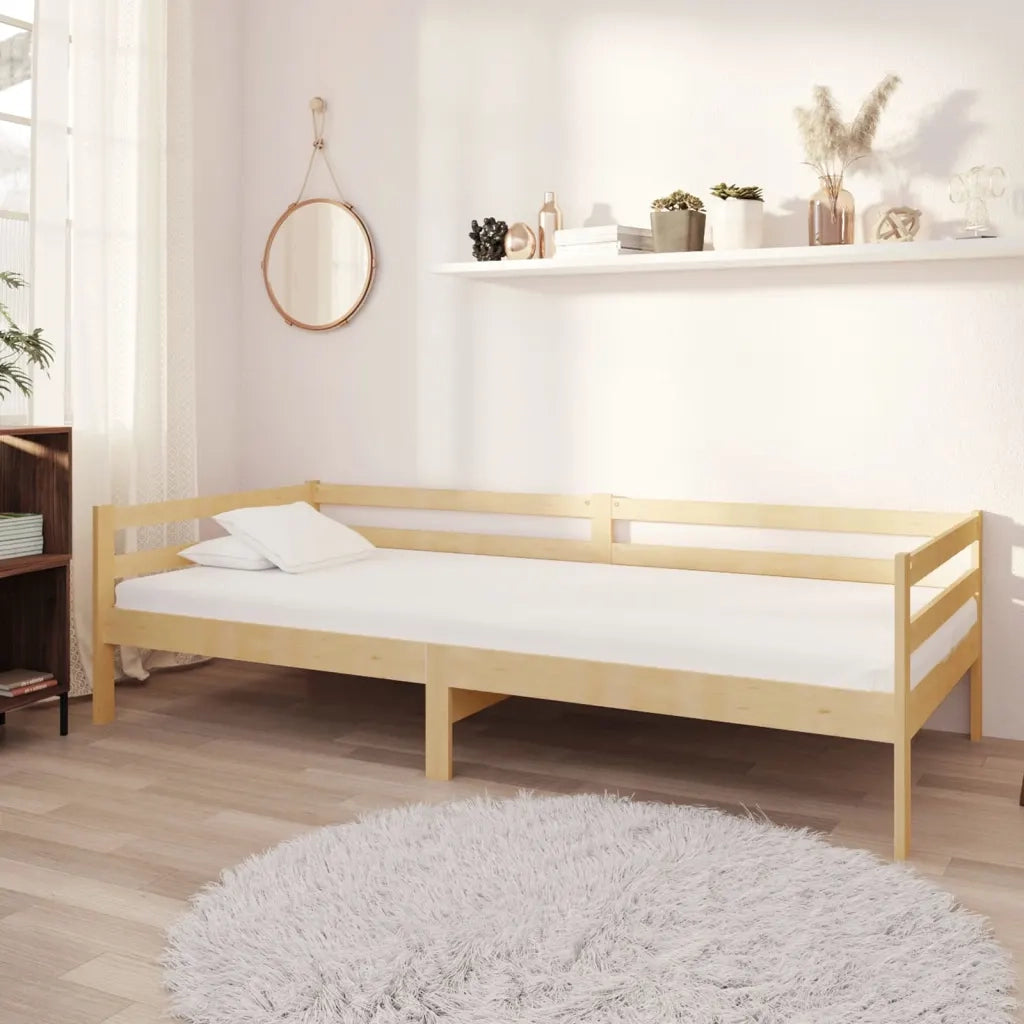 Divano Letto con Materasso-Sofa Letto-Daybed 90x200 cm Legno Massello di Pino 457407