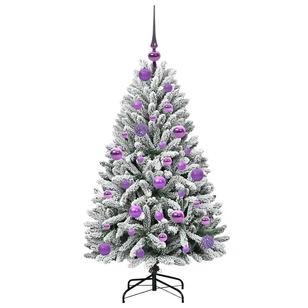 Albero di Natale artificiale con 150 LED Verde e Bianco 120 cm 3395736