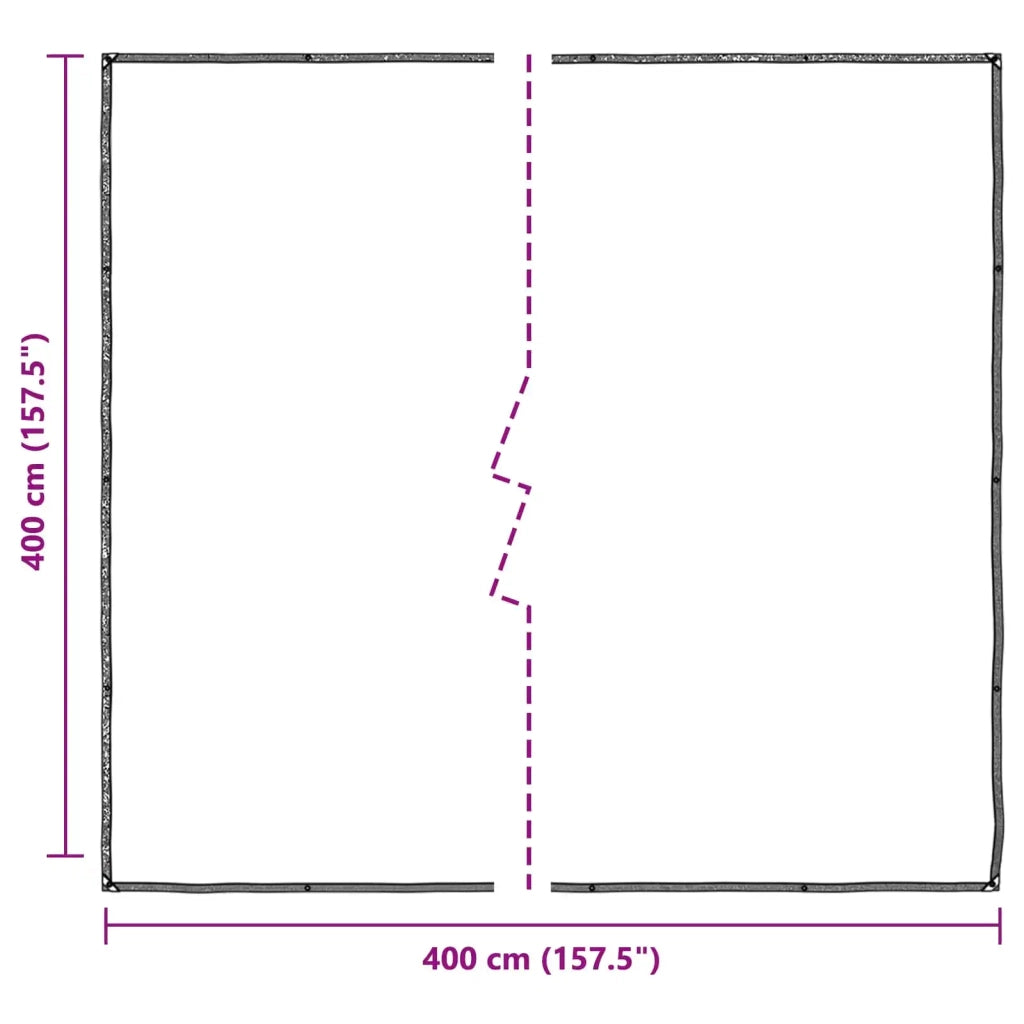 Copertura per Piante Trasparente 4 x 4 m PE 3429314