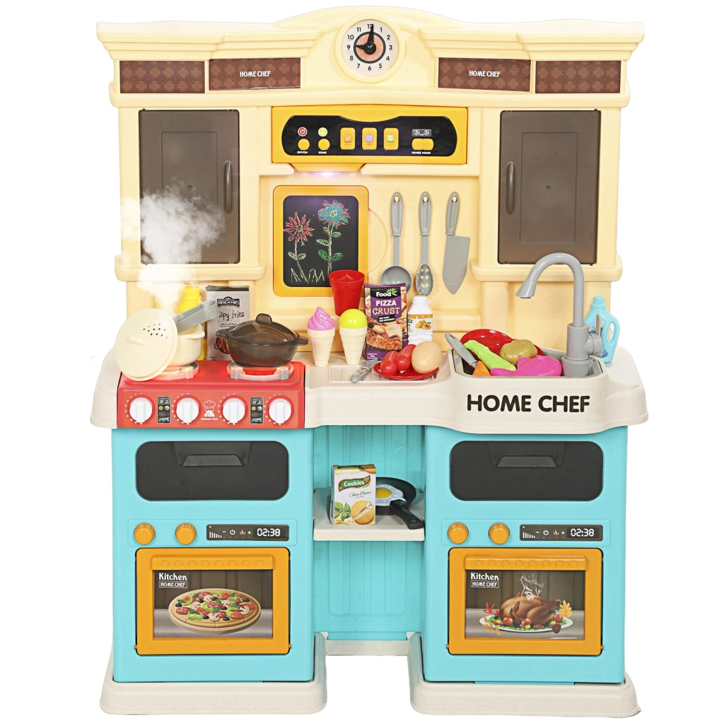 Cucina Giocattolo Bambini con Accessori ¨C Zephmum ¨C Verde, Plastica, 85 Pezzi