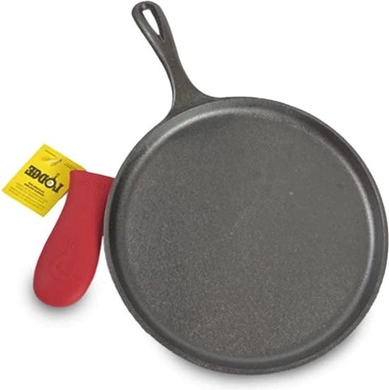 Griglia e supporto in ghisa da 267 cm per presa calda - nero - rosso - accessori per barbecue