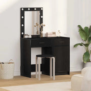 Tavolo da Trucco 2 pcs Nero 50 x 41 x 135 cm Legno multistrato 3334237