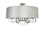 Lampadario glamour Amsterdam Ø80 8xE14 cromo Maxlight