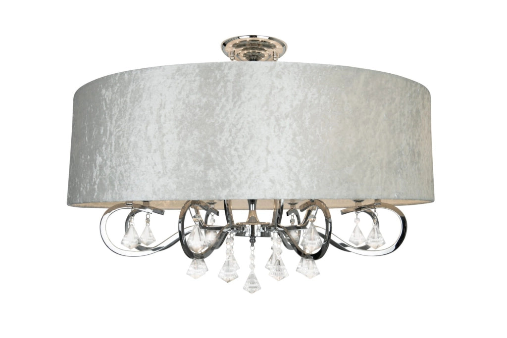 Lampadario glamour Amsterdam Ø80 8xE14 cromo Maxlight