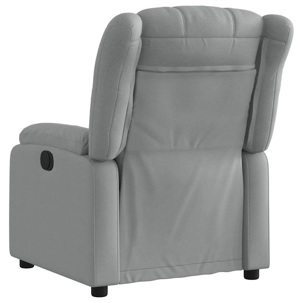 Poltrona reclinabile in tessuto grigio chiaro 3205772