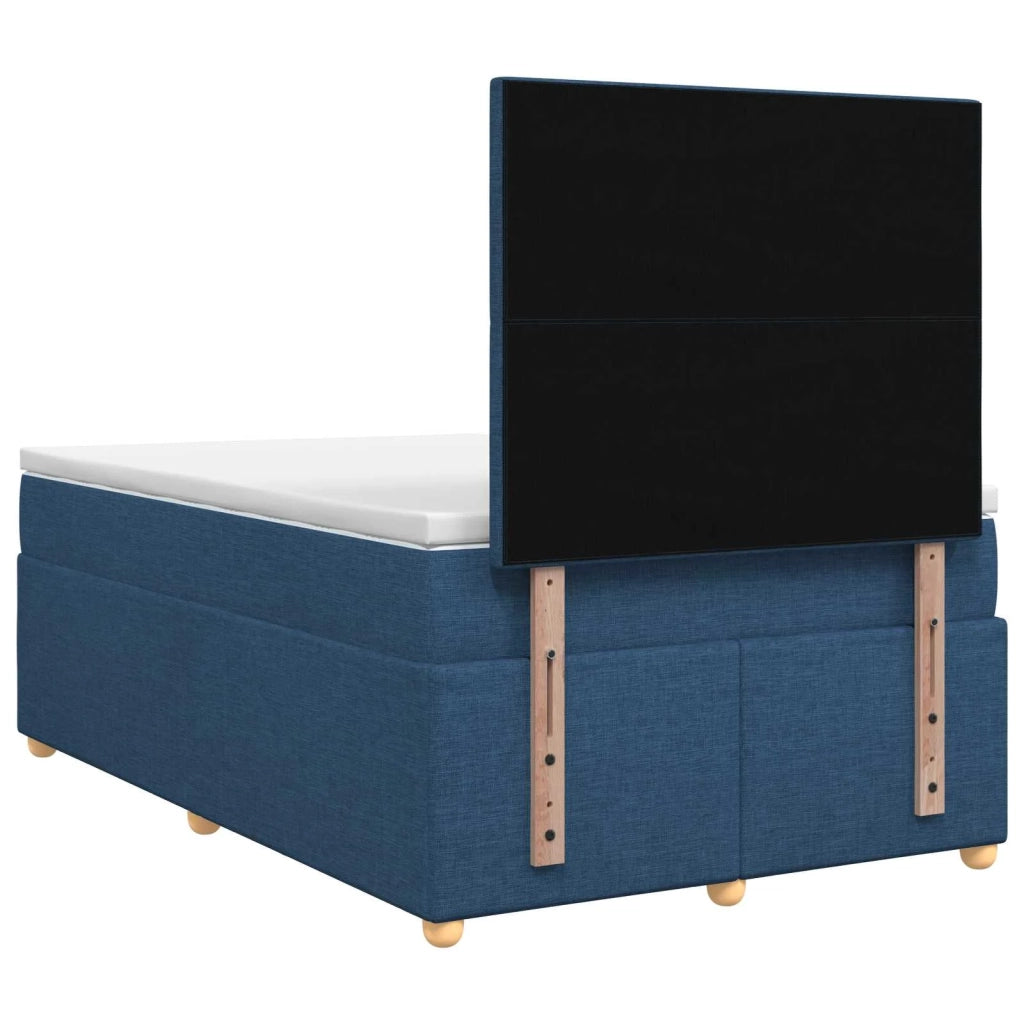 Letto box spring con materasso Blu 120 x 200 cm Tessuto 3455335