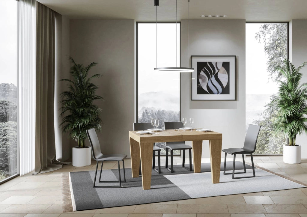 Tavolo allungabile 90x130/390 cm Pimbo Premium quercia natura