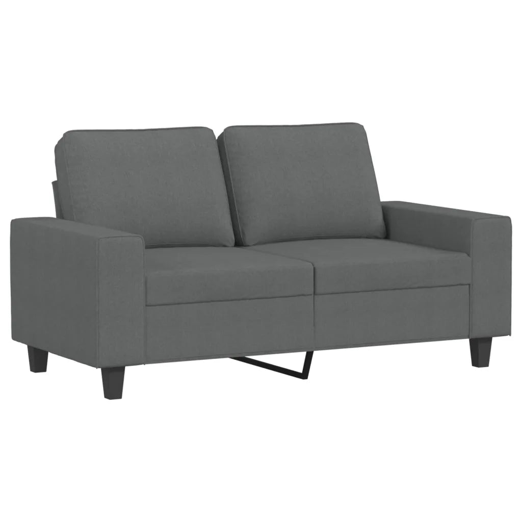 Divano a 2 Posti Grigio Scuro 120 cm in Tessuto 359384