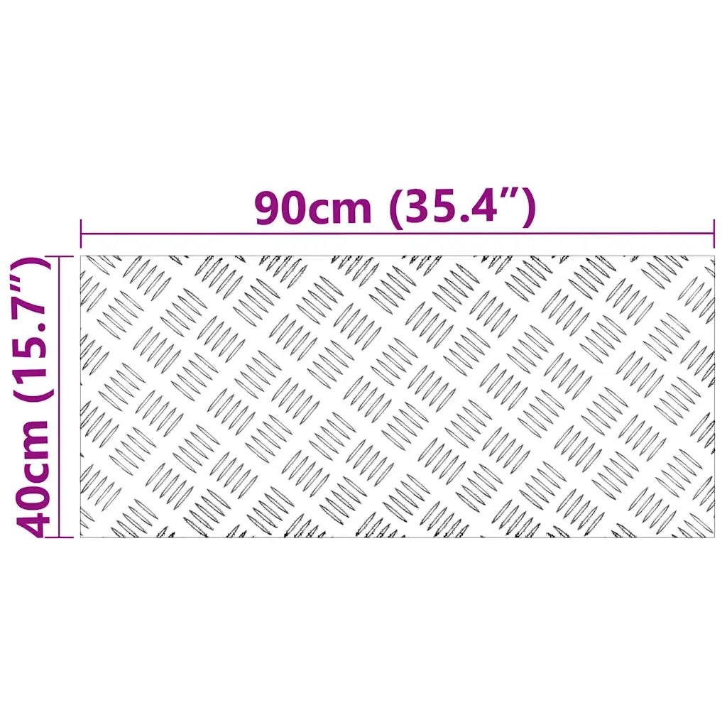 Gradini per Scale 2 pcs Argento 90 x 40 cm Alluminio 4104337
