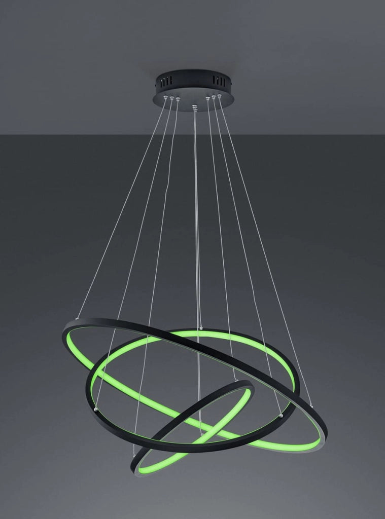 Lampada a sospensione LED Trio Aaron Ø80 antracite