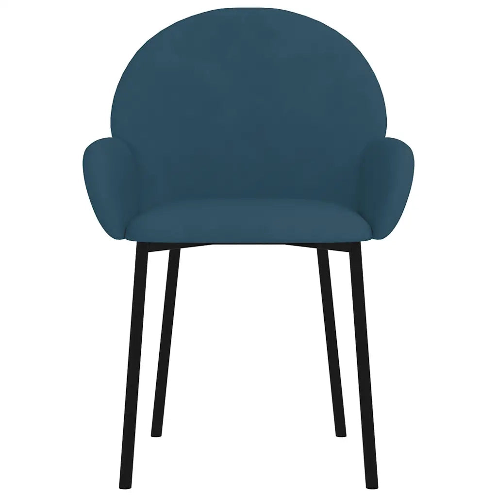 Sedie da Pranzo 2 pz Blu in Velluto 344762