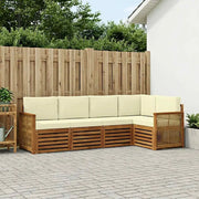 Set divano sezionale con cuscino 4 pcs Naturale e Crema 3384356