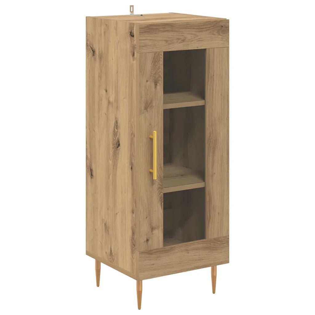 Credenza 2 pz | Madia | Buffet da pranzo | Armadio da pranzo Rovere artigianale Legno multistrato