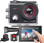 Camera 4K 20MP da immersione, impermeabile, touchscreen ultra HD, EIS, telecomando e accessori