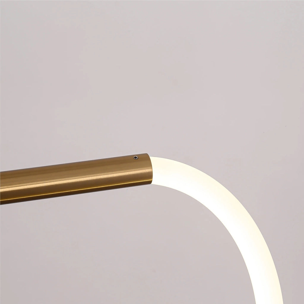 Lampada a sospensione LED Meleca 36W oro/bianco telecomando