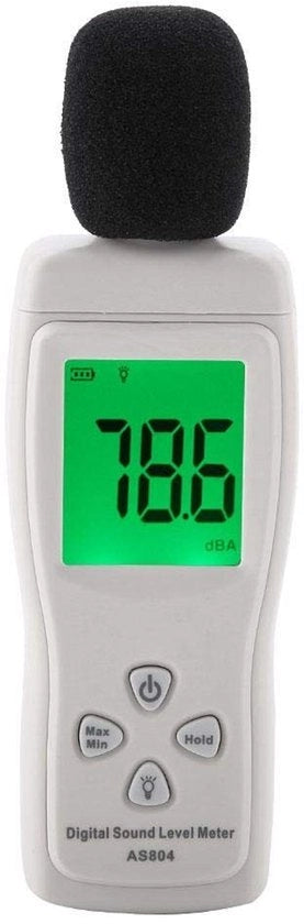 Misuratore del livello del rumore digitale - Decibelmeter portatile - Monitor di test del rumore - Decibelmeter audio 30-130dBA - Volume del rumore - Registrazione del rumore