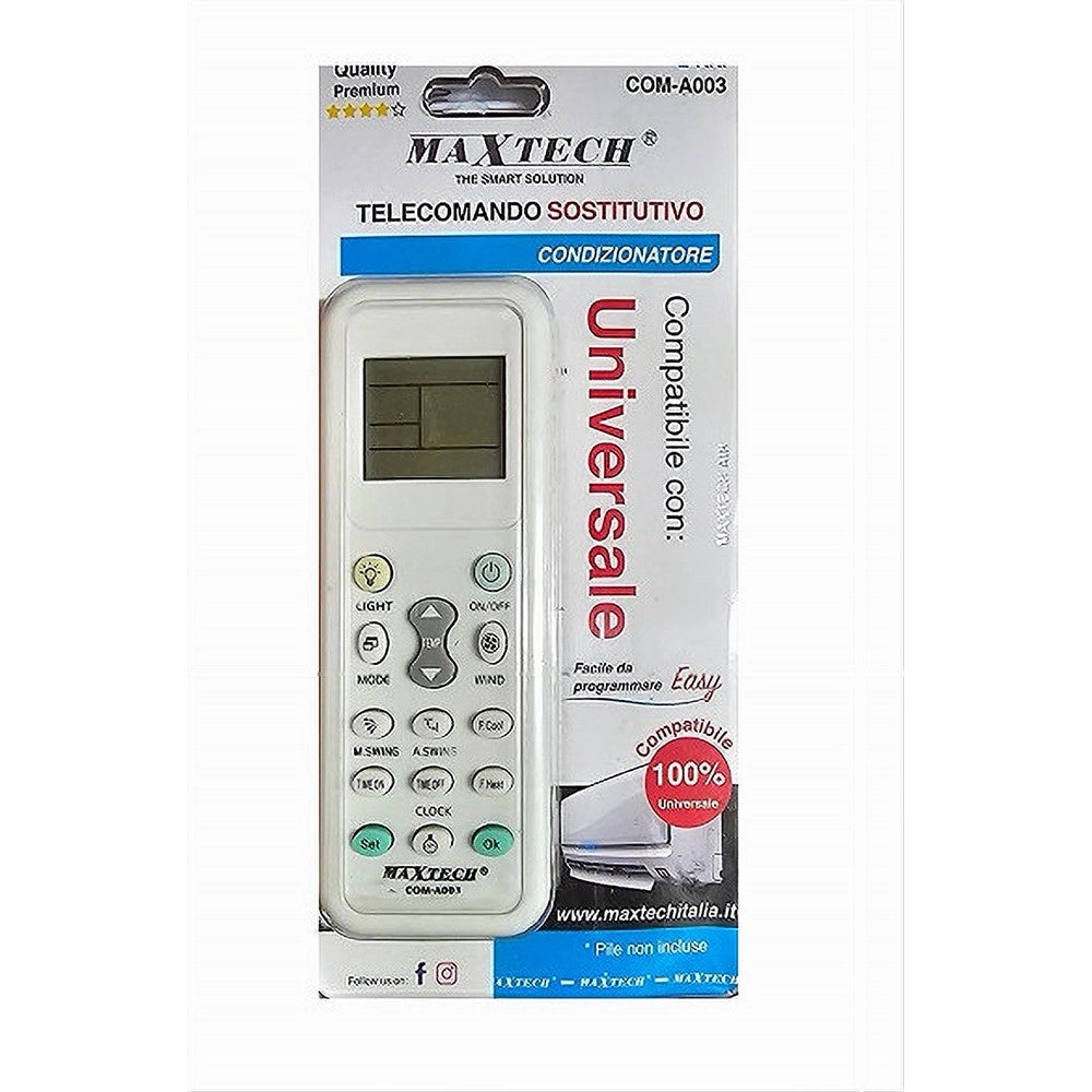 Trade Shop - Telecomando Universale Ricambio Compatibile Condizionatore Climatizzatore Com-a003 -