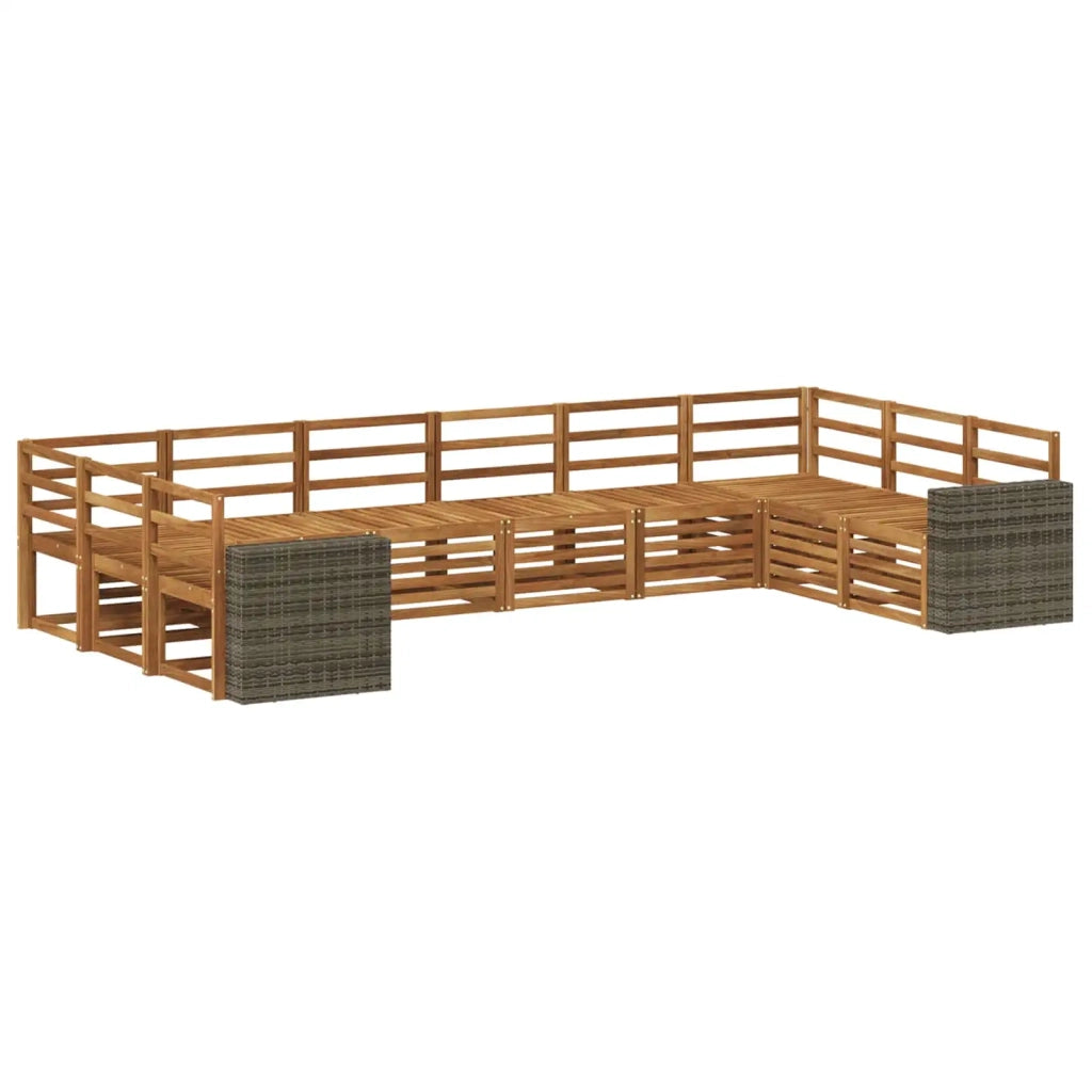 Set di divani da esterno 10 pcs Naturale 3384905