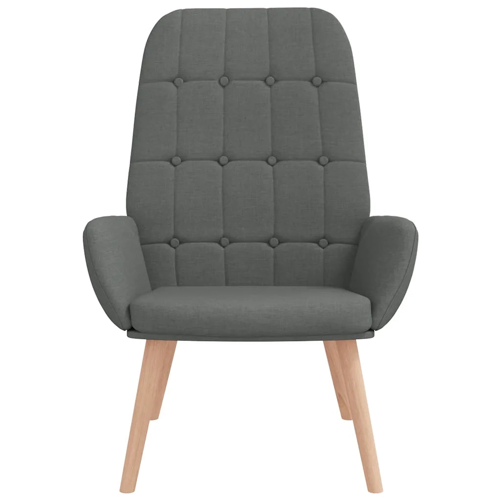 Poltrona | Sedia Relax Grigio Scuro in Tessuto