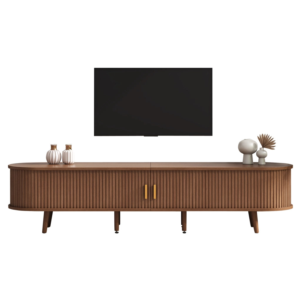 MOBILE TV Set da 2 pezzi 170x40x42 cm Noce MDF