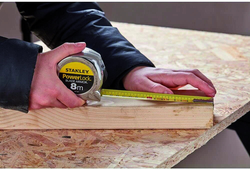 Stanley FLESSOMETRO POWERLOCK BLADE ARMOR  mt. 8x25 mm.