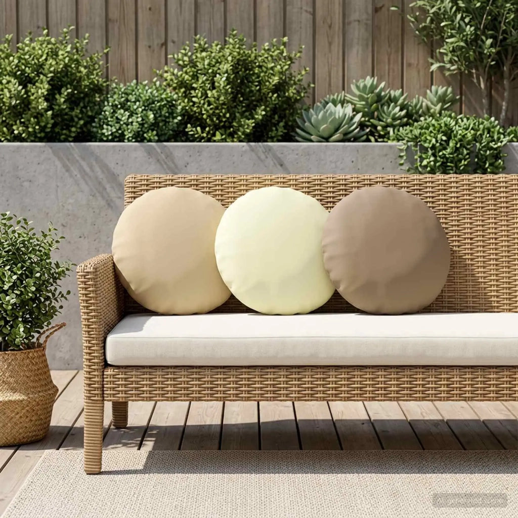 Federa 6 pcs HEERLEN Beige Ø 30 cm Poliestere 922018