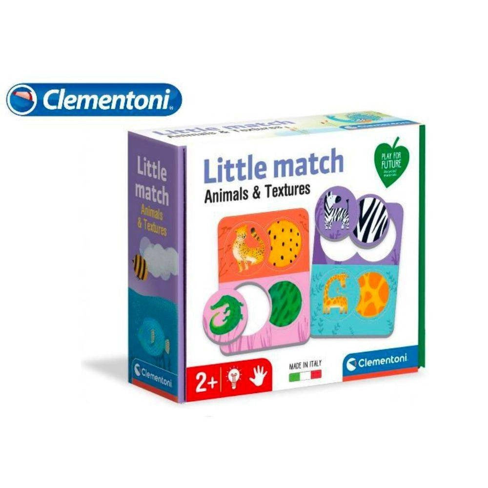 Trade Shop - Clementoni Little Match Puzzle Ad Incastro Tema Animali Gioco Per Bambini 2+ -