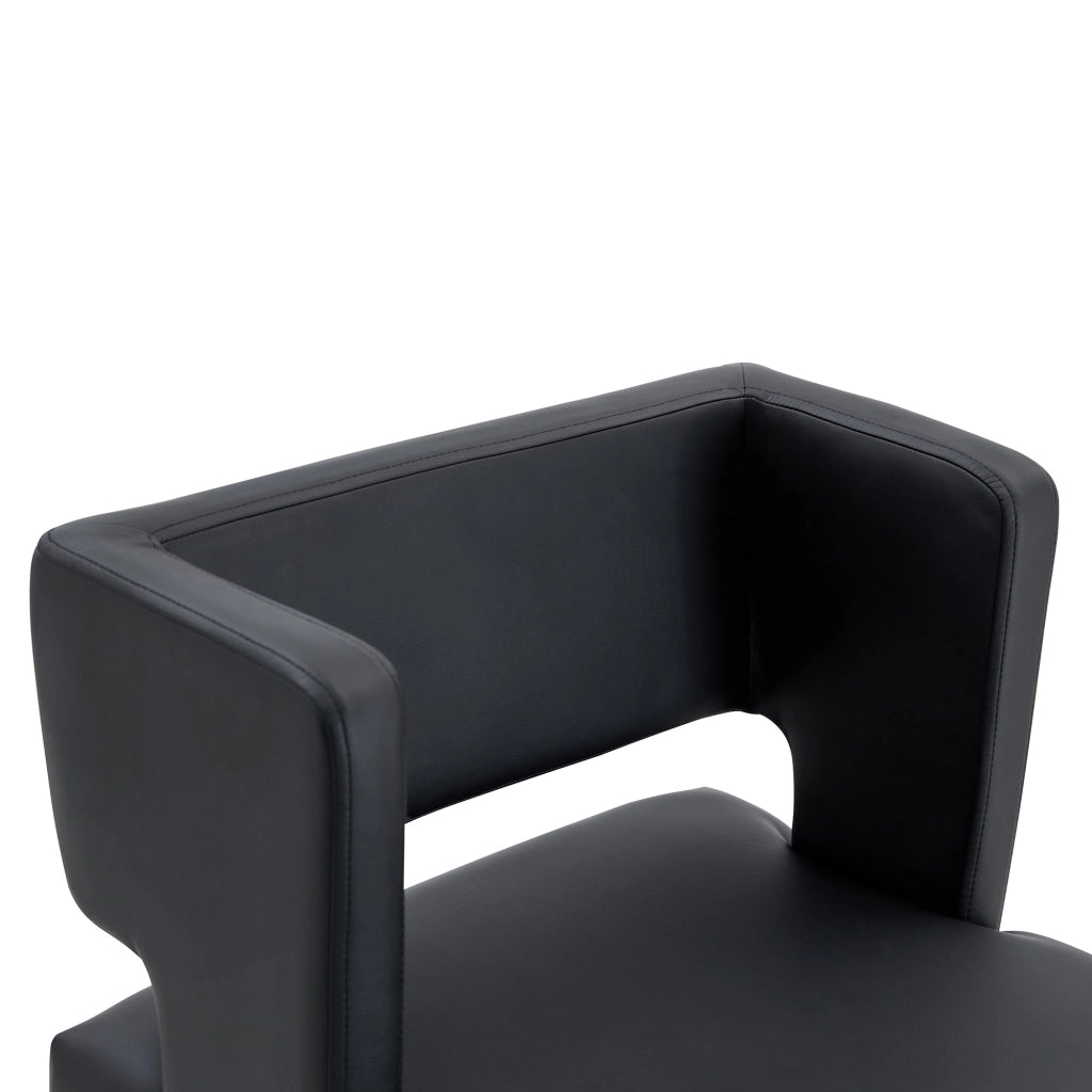 Sgabello da Bar Set 2 Pezzi ¨C MINIMAL ¨C Nero, Gambe in Metallo, Design Moderno