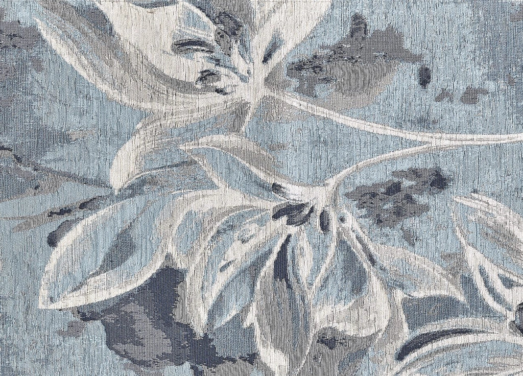Tappeto Arredo Salotto Antiscivolo Scendiletto Camera Dis.Vanilla  By Suardi - 65x110 - Azzurro