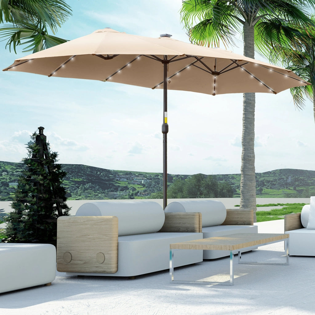 Tendone da Giardino con LED ¨C Minimal ¨C Caqui 450x265x240 cm