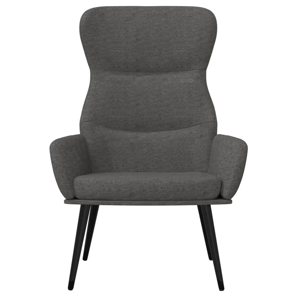 Poltrona | Sedia Relax Grigio Scuro in Tessuto