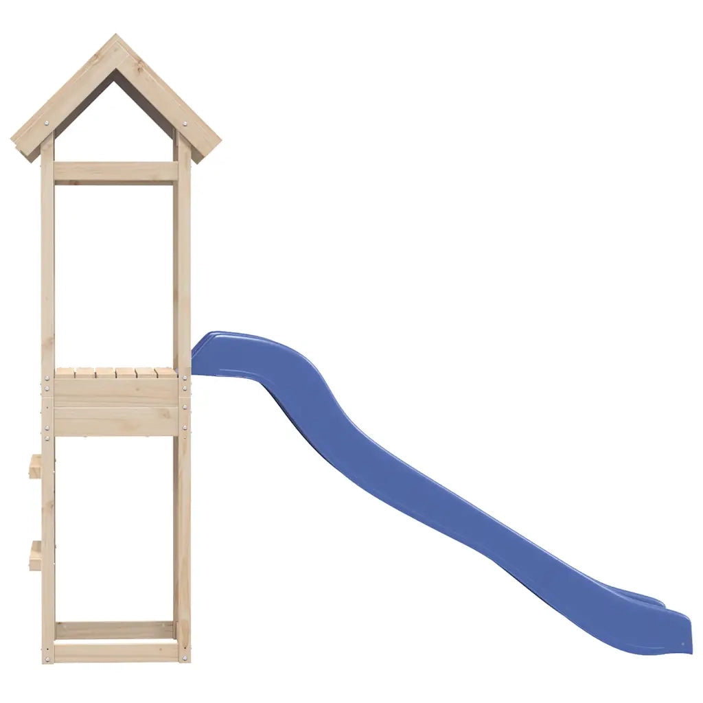Set da Gioco da Esterno in Legno Massello di Pino