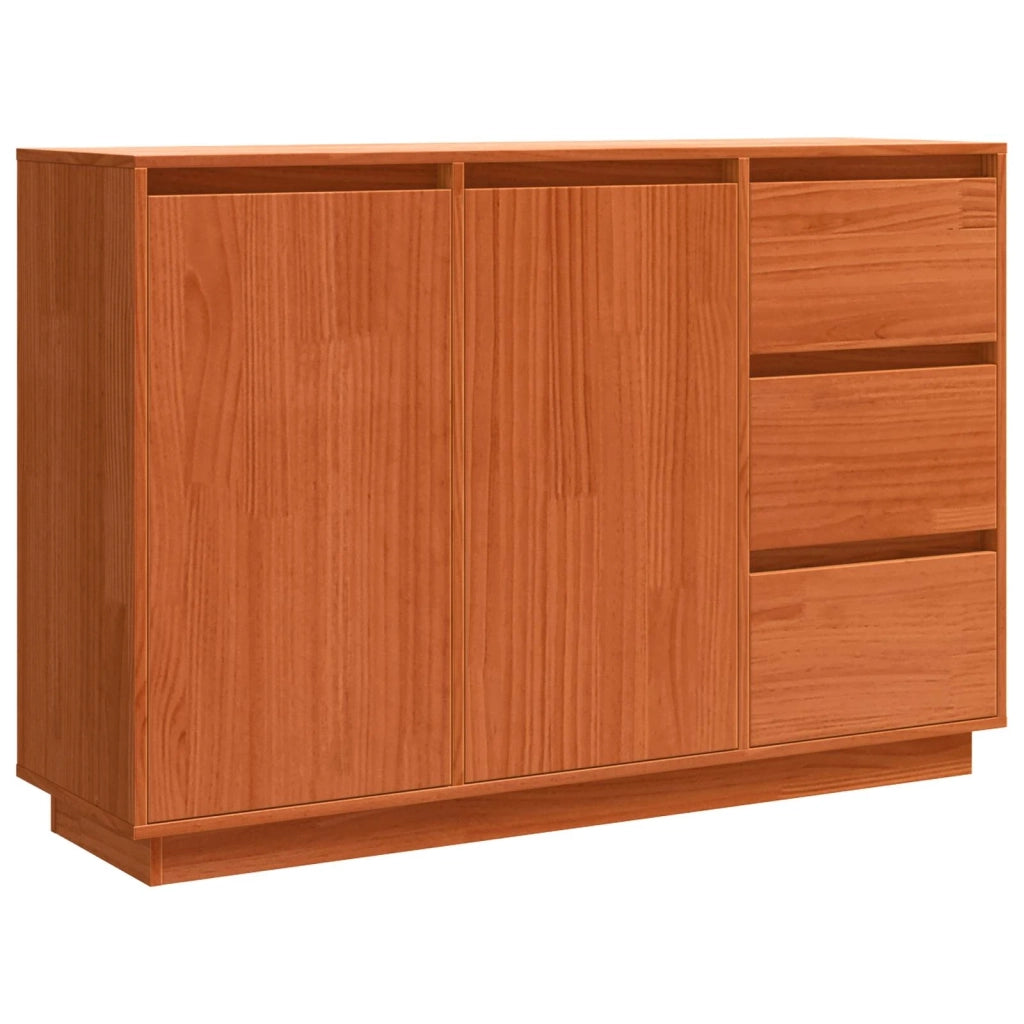 Credenza Rovere Marrone 111 x 34 x 75 cm Pino massello 869877