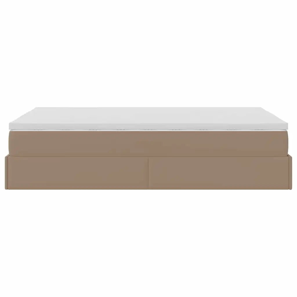 Struttura Letto Pouf con Materasso 120x200 cm Similpelle 3311035