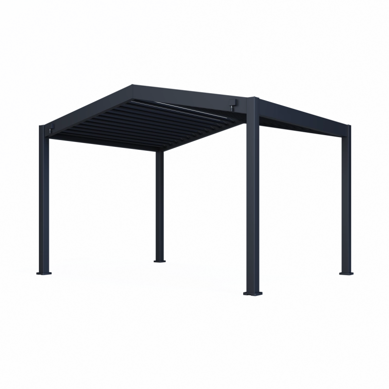 Pergola a doppia falda 3x4 m - Antracite