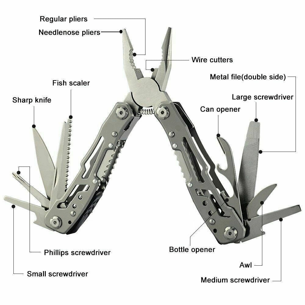 Multitool Multifunzionale ¨C Minimal ¨C Acciaio Inossidabile