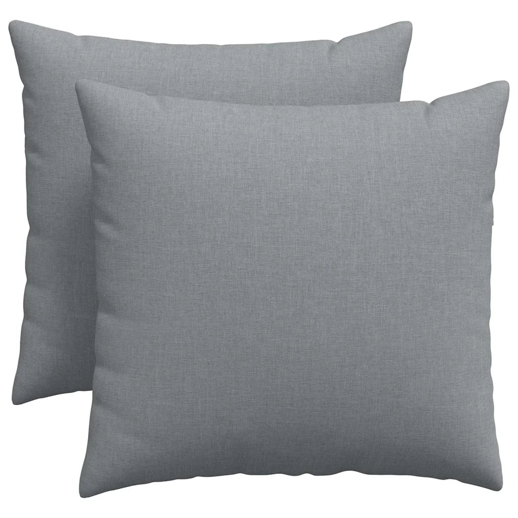 Cuscini da Divano 2 pz | Cuscini per sedie Grigio chiaro 50 x 50 cm Tessuto
