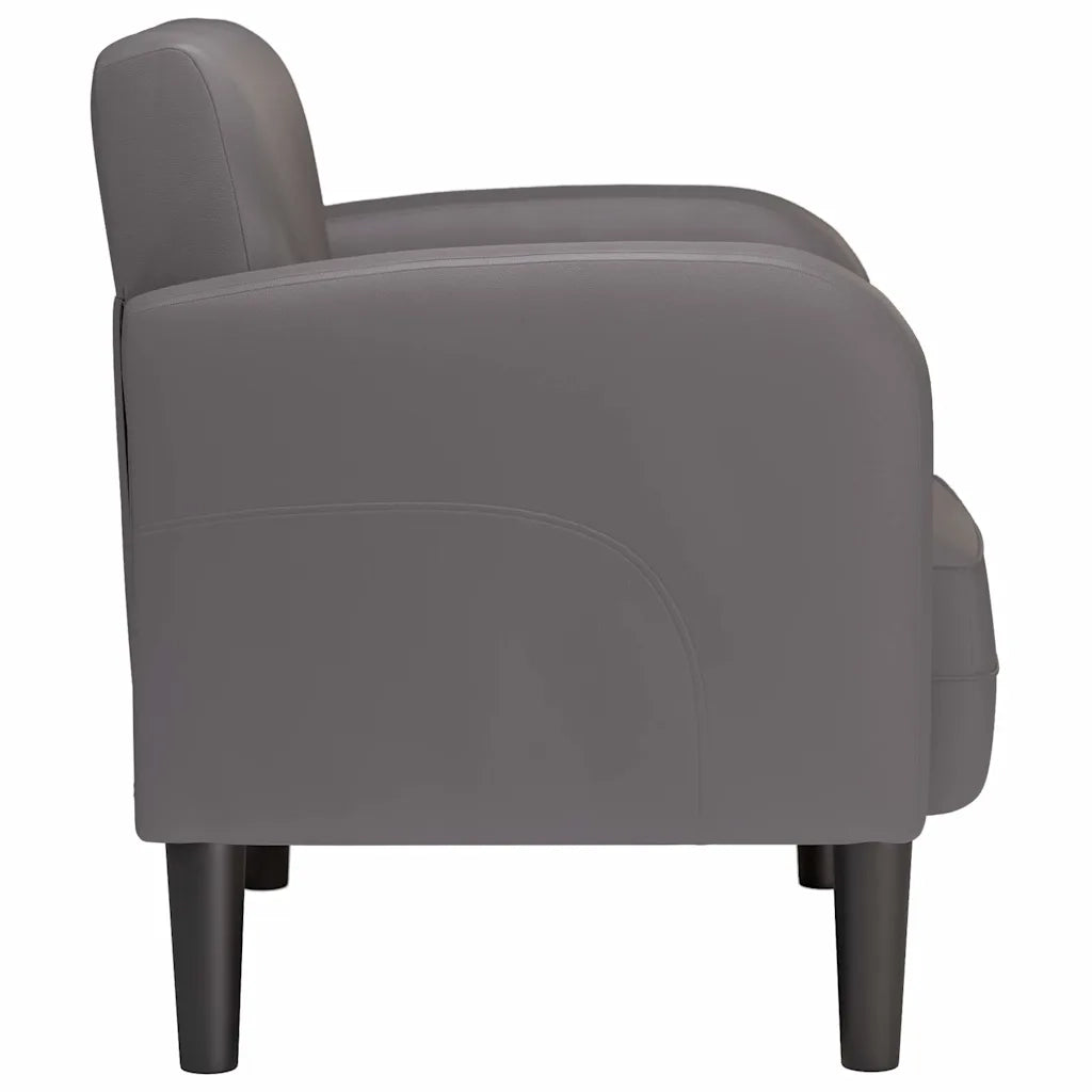 Divano Sedia con Braccioli Grigio 54 cm in Similpelle 4100531