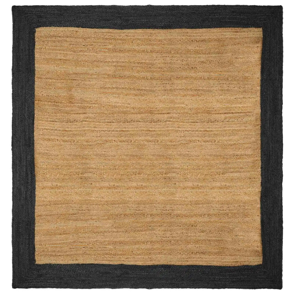 Tappeti per area | Tappeti a zone Grigio Scuro 200 x 200 cm Juta