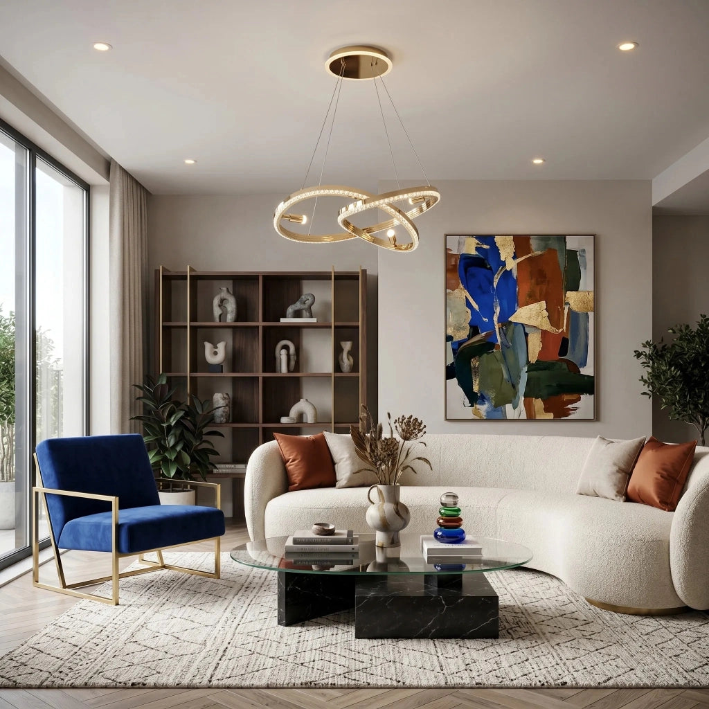 Lampada A Sospensione Da Soffitto Led G158-cp Gold