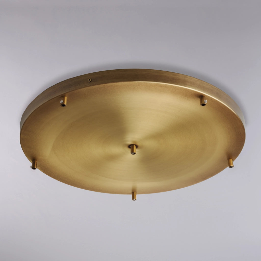 Rosone multicavo ferro bronzato diametro 50 con 6 fori