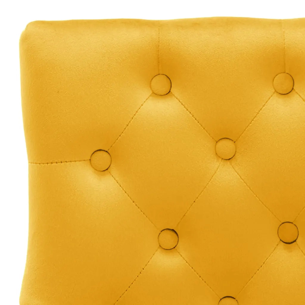 Sedie da Pranzo 2 pz Giallo in Velluto 337024