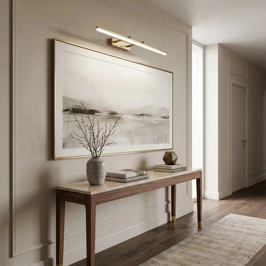 Applique Da Bagno Led APP1877-1W 80cm Brush Gold