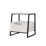 Comodino in legno "Pal" - 45 x 40 x 50 cm - Bianco