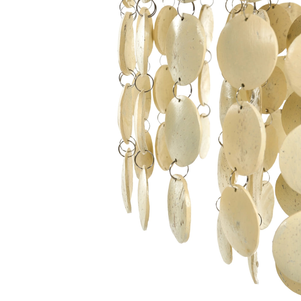 Lampadario Luce Beige Guscio di cocco Lampada a sospensione Stile Boho