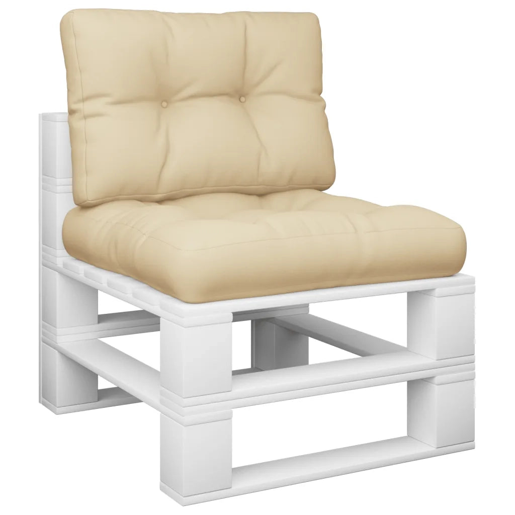 Cuscini per Pallet 2 pz Beige in Tessuto 360670