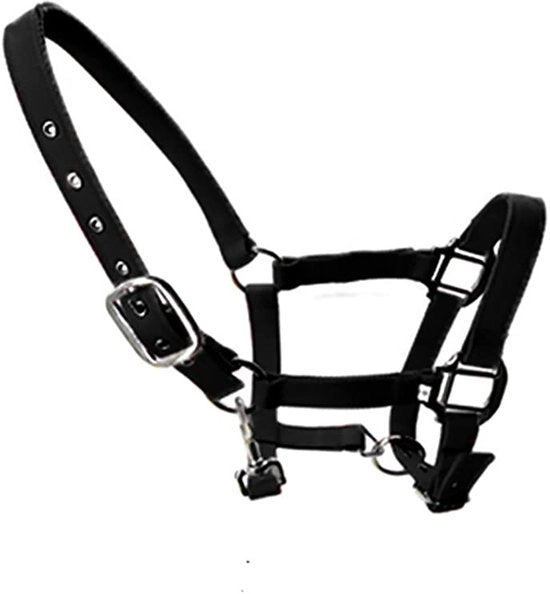 Cinturino per cavallo adattabile - stampo paesaggio - imbottito - nero - cinturino in nylon - per puledro, pony, asino - 23,6 x 18 cm