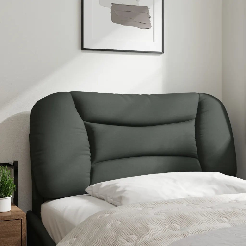 Cuscino Testiera Hvar Grigio Scuro 80 cm in Tessuto 374526