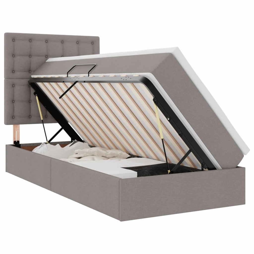 Letto con contenitore e LED Talpa 100 x 200 cm Poliestere